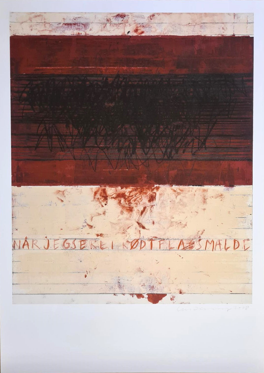 Når jeg ser et rødt flag smælde